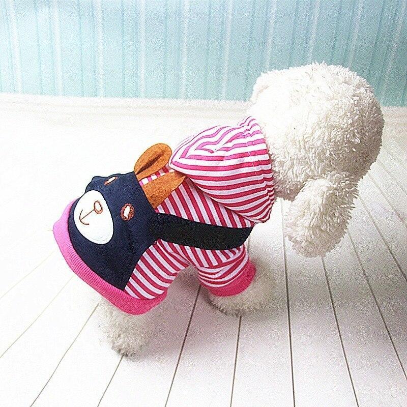 Hoodie Style Striped Dog Winter Clothes In USA | Eno Pet