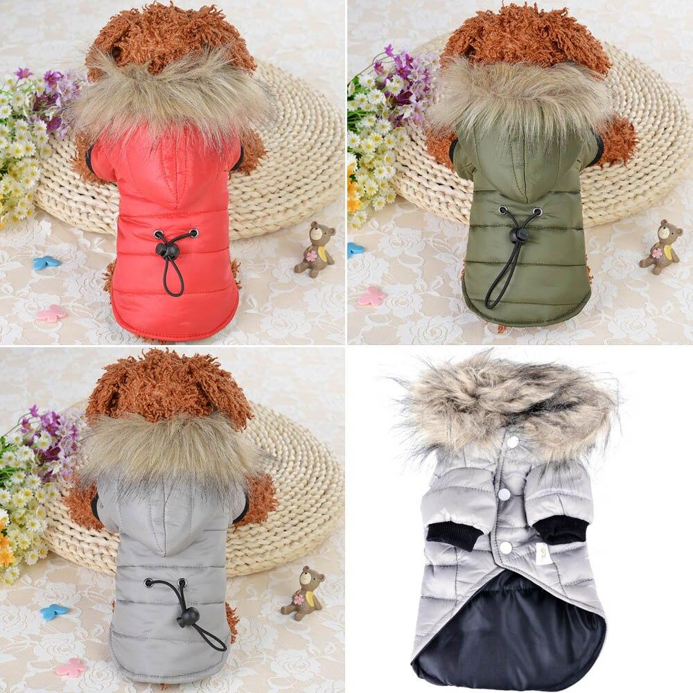 Warm Fur Hooded Pet Winter Coat In USA | Eno Pet