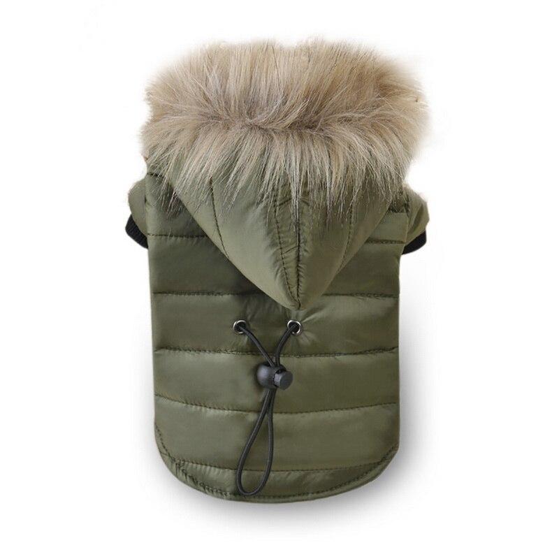 Warm Fur Hooded Pet Winter Coat In USA | Eno Pet