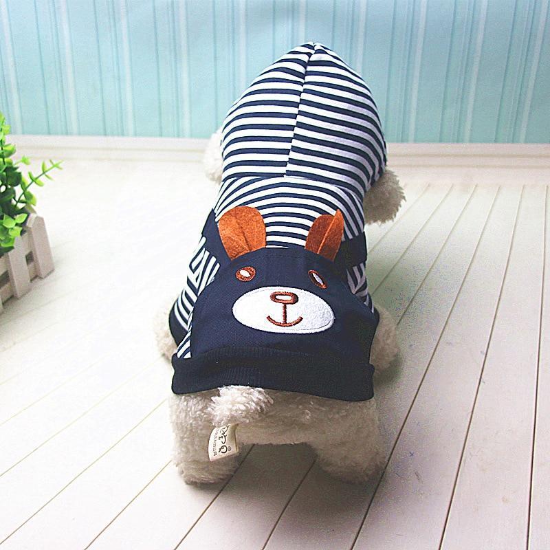 Hoodie Style Striped Dog Winter Clothes In USA | Eno Pet